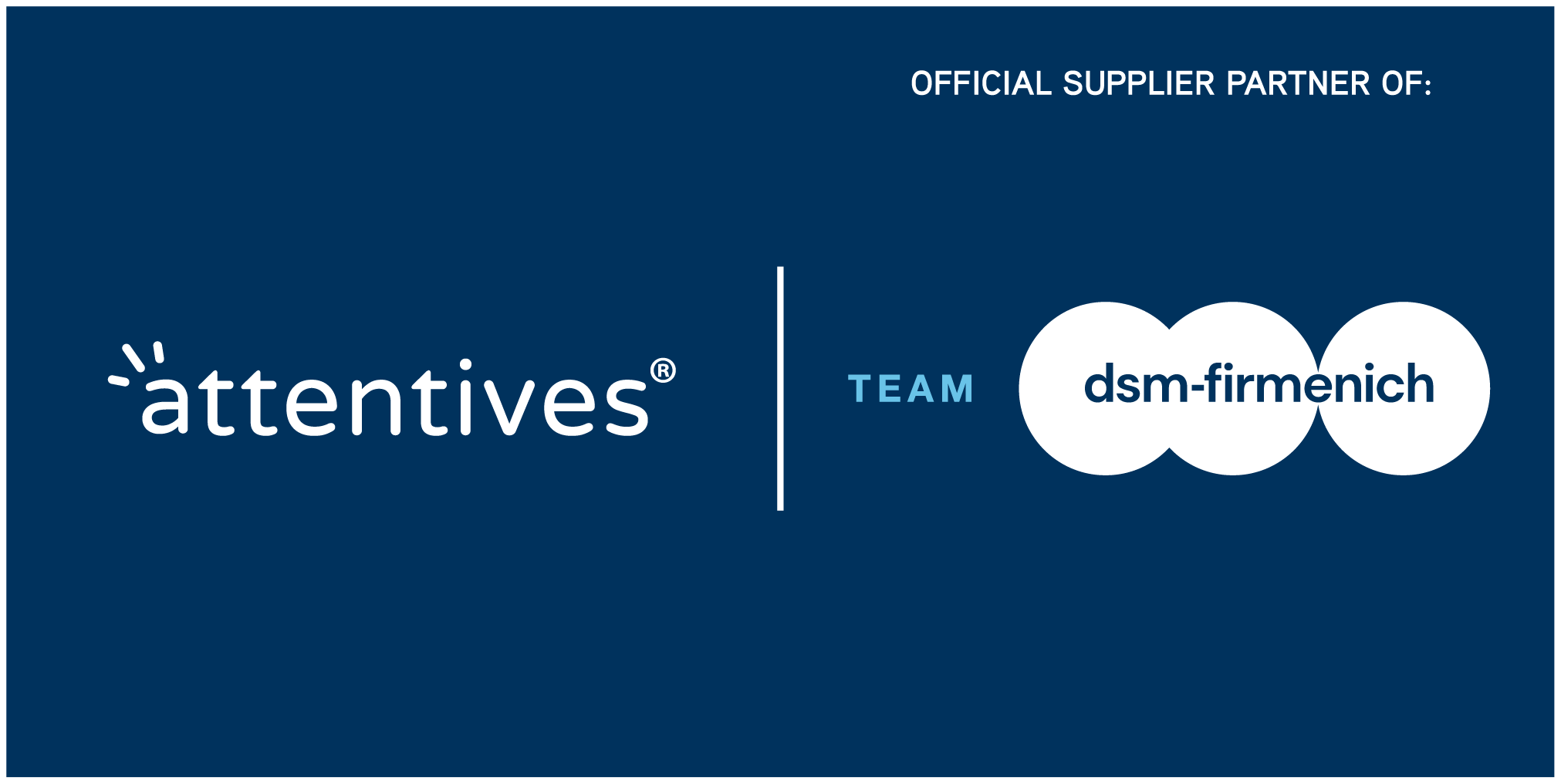 Attentives is trots merchandising partner van Team DSM-Firmenich