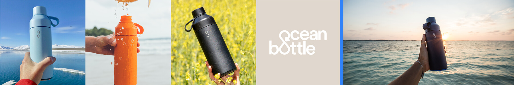 The world's most needed reusable water bottle. Ocean Bottle is a B Corp certified reusable bottle brand launched in 2019. Every Ocean Bottle sold, funds the collection of 1,000 ocean-bound plastic bottles in weight before they reach the water.